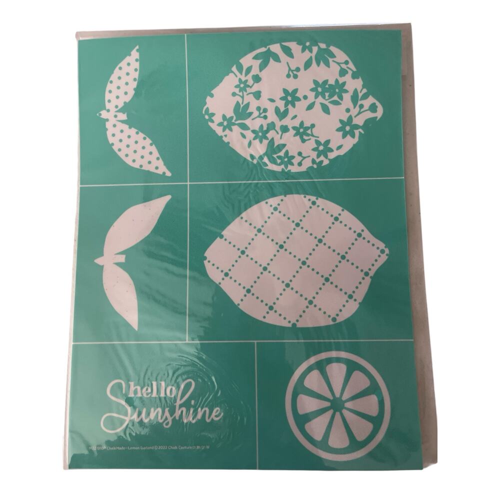 NWT Chalk Couture 8.5‎ x 11  Reusable Transfer